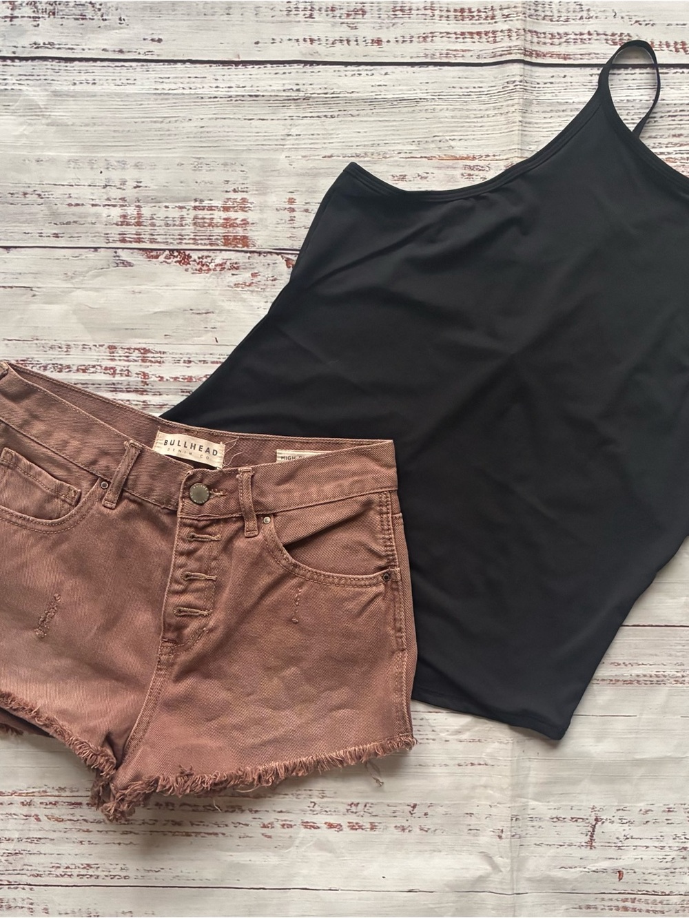 All In Motion Black Tank & Bullhead Shorts Size XS & 27” Outfit